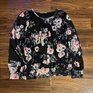 Elegant Floral Print Blouse